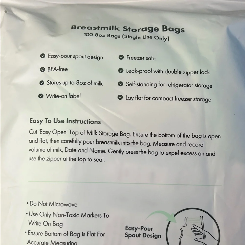 200 Breastmilk Storage Bags
